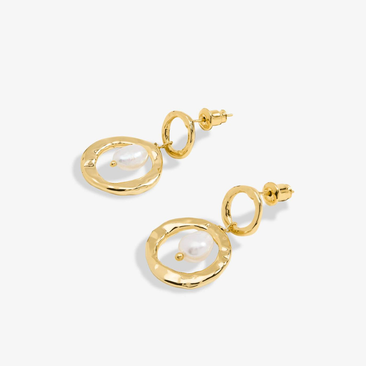 Solaria Baroque Pearl Hoop Earrings