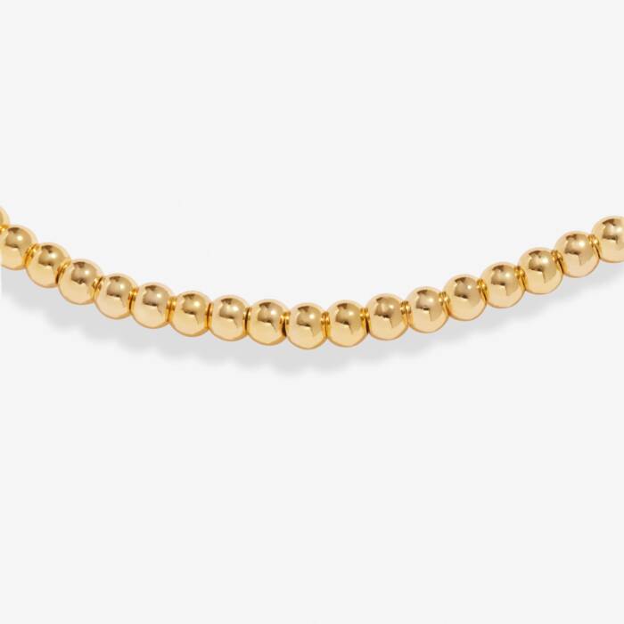 2.5mm Bead Stacking Bracelet Gold