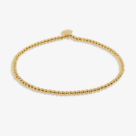 2.5mm Bead Stacking Bracelet Gold