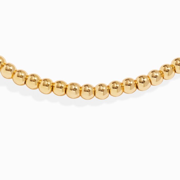 3mm Bead Stacking Bracelet In Gold-Tone Plating