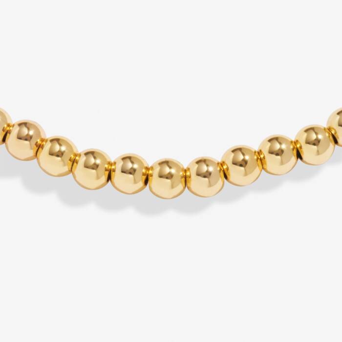 4mm Bead Stacking Bracelet Gold