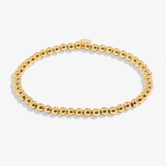 4mm Bead Stacking Bracelet Gold