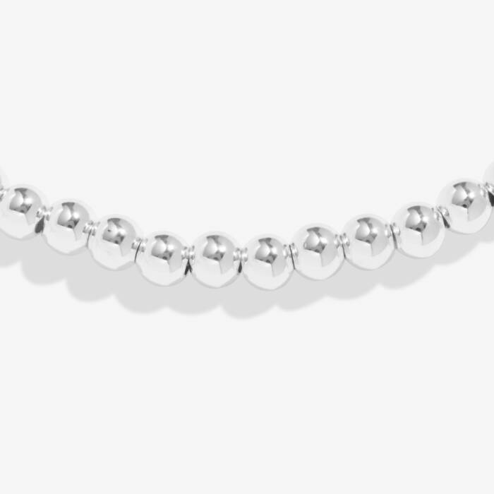 4mm Bead Stacking Bracelet Silver