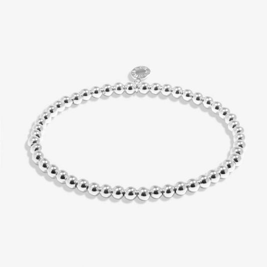 4mm Bead Stacking Bracelet Silver