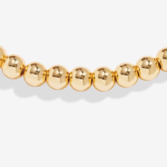 5mm Bead Stacking Bracelet In Gold-Tone Plating