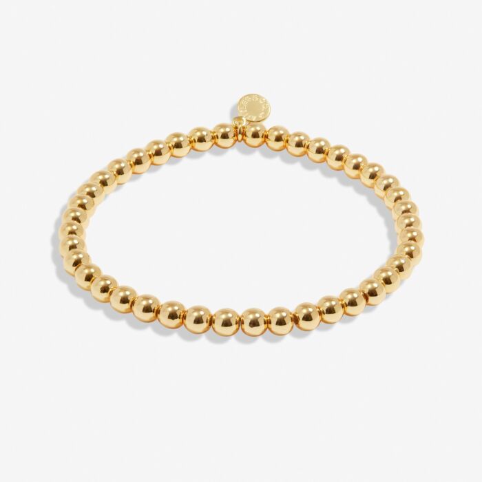 5mm Bead Stacking Bracelet In Gold-Tone Plating