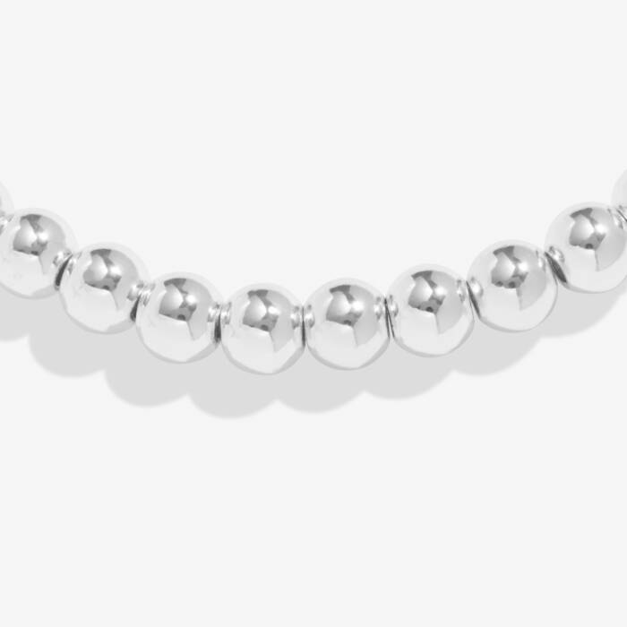 5mm Bead Stacking Bracelet Silver