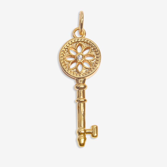 'Key To Happiness' Medium Charm