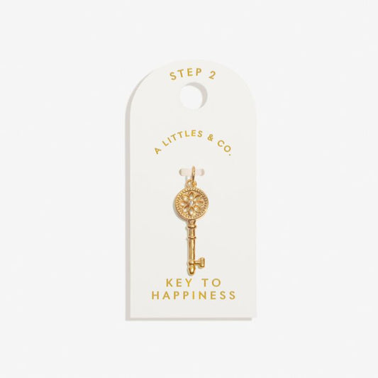 'Key To Happiness' Medium Charm