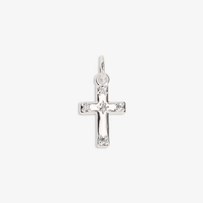 Faith Small Charm In Silver Plating