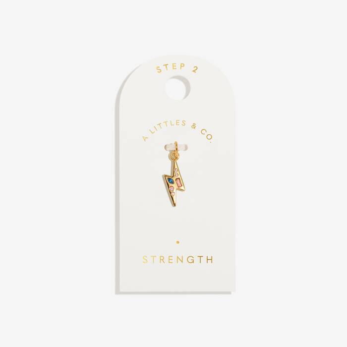 Strength Small Charm In Gold-Tone Plating