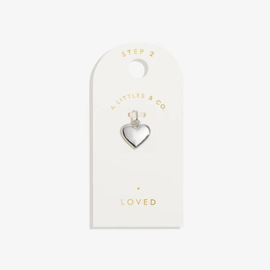 Loved Small Charm In Silver Plating