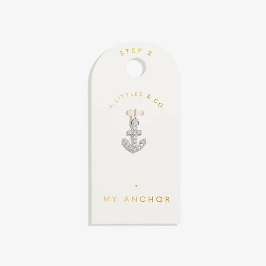 My Anchor Small Charm In Silver Plating