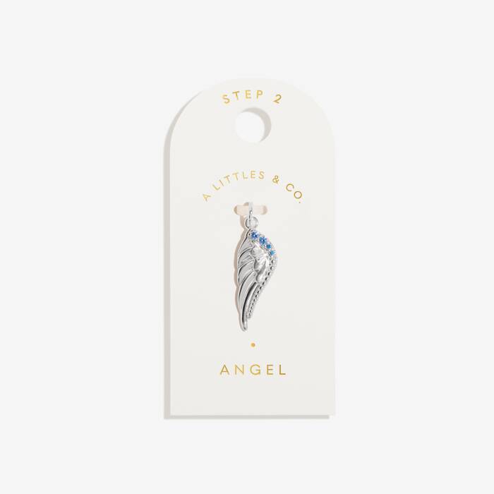 Angel Medium Charm In Silver Plating