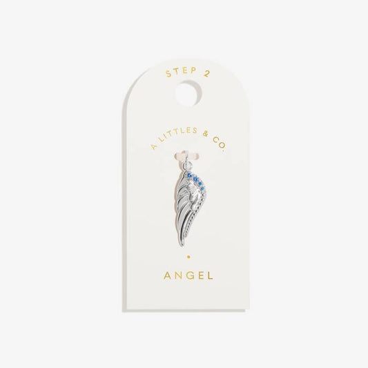 Angel Medium Charm In Silver Plating
