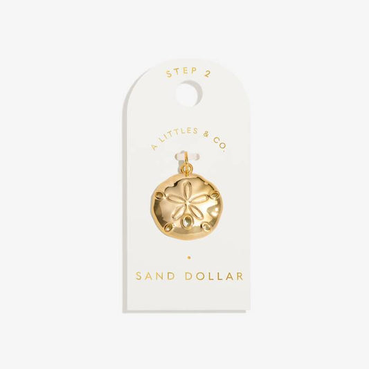 Sand Dollar Medium Charm In Gold-Tone Plating