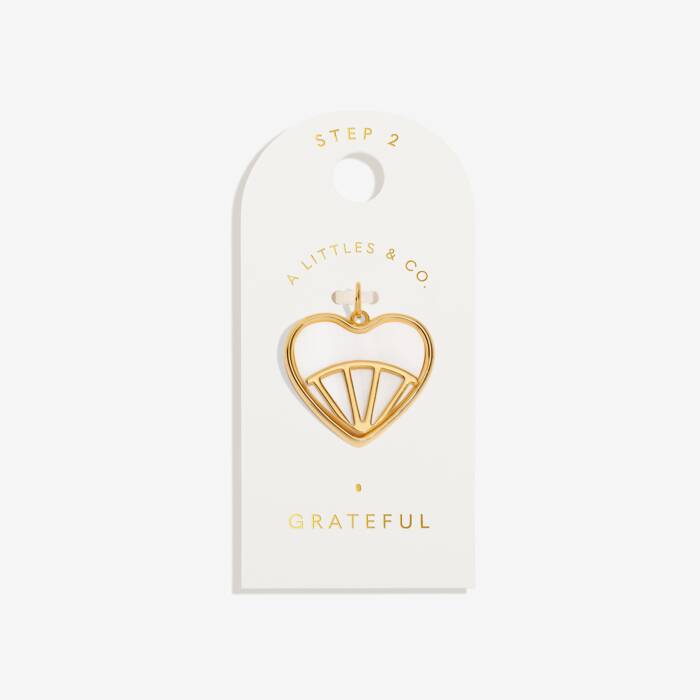 Grateful Large Charm In Gold-Tone Plating
