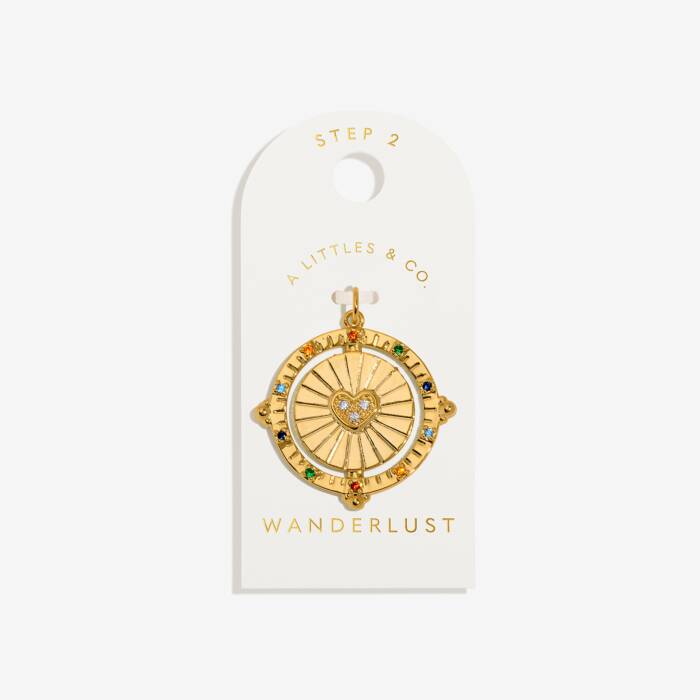 Wanderlust Large Charm In Gold-Tone Plating