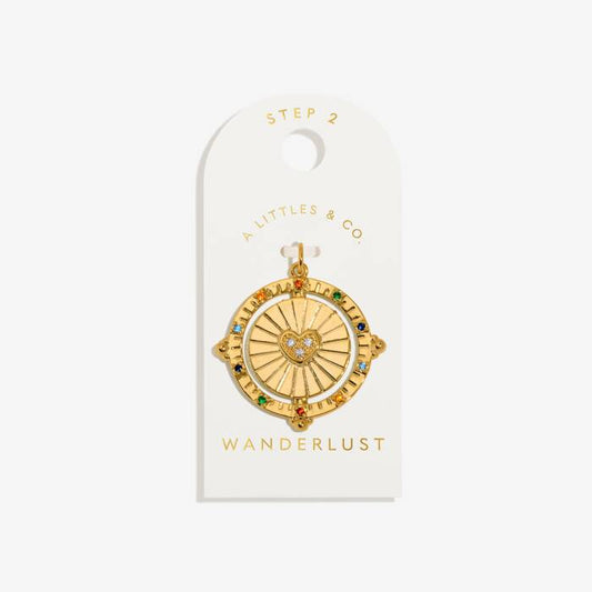 Wanderlust Large Charm In Gold-Tone Plating