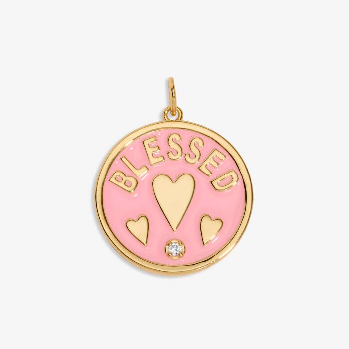 Blessed Large Charm In Gold-Tone Plating