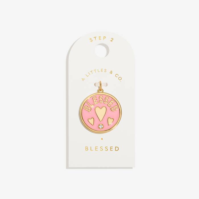 Blessed Large Charm In Gold-Tone Plating