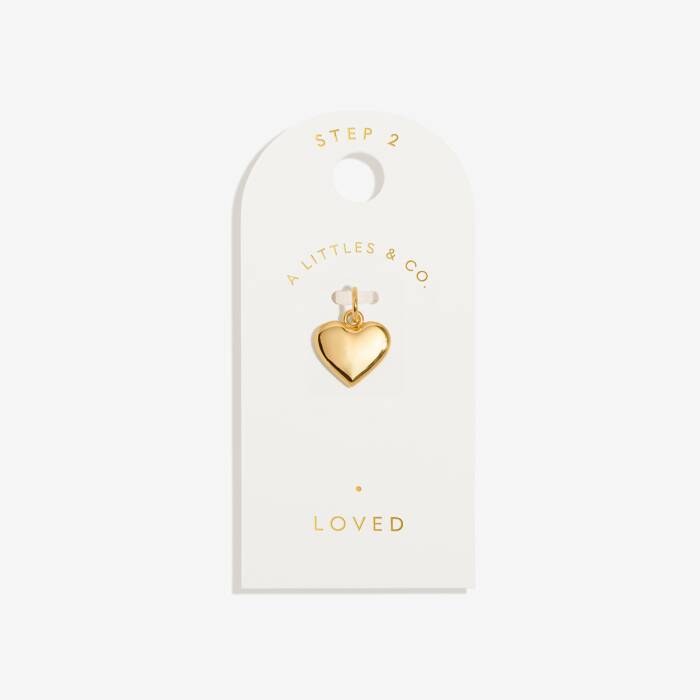 Loved Small Charm In Gold-Tone Plating