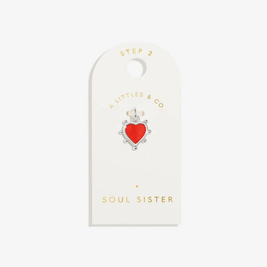 Soul Sister Small Charm In Silver Plating