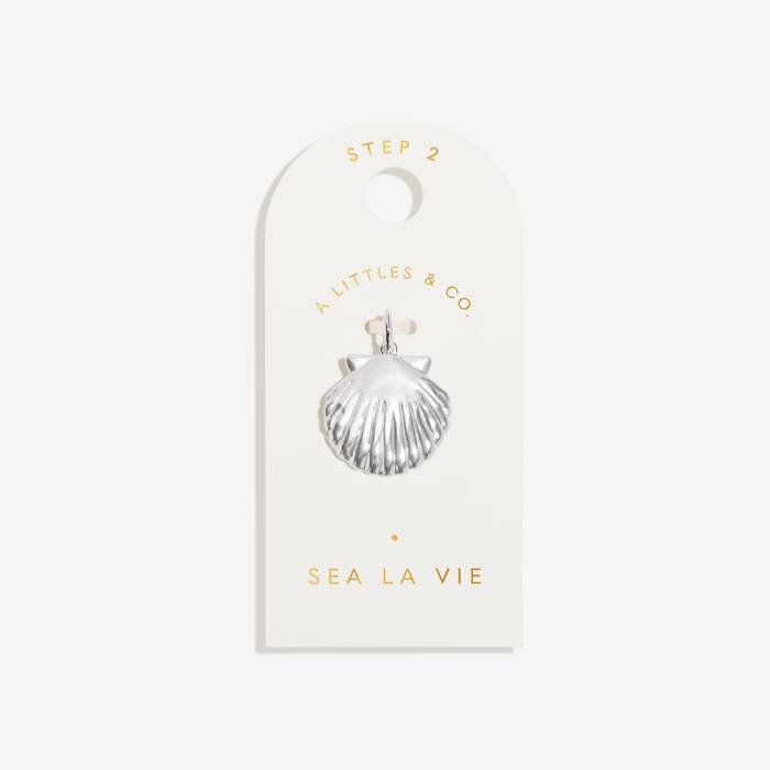 Sea La Vie Medium Charm In Silver Plating