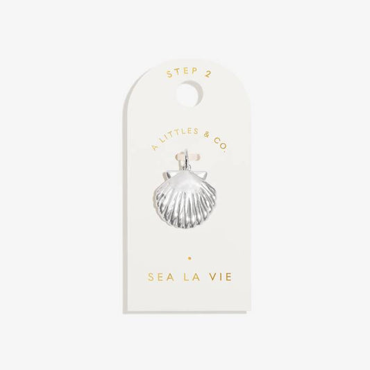 Sea La Vie Medium Charm In Silver Plating