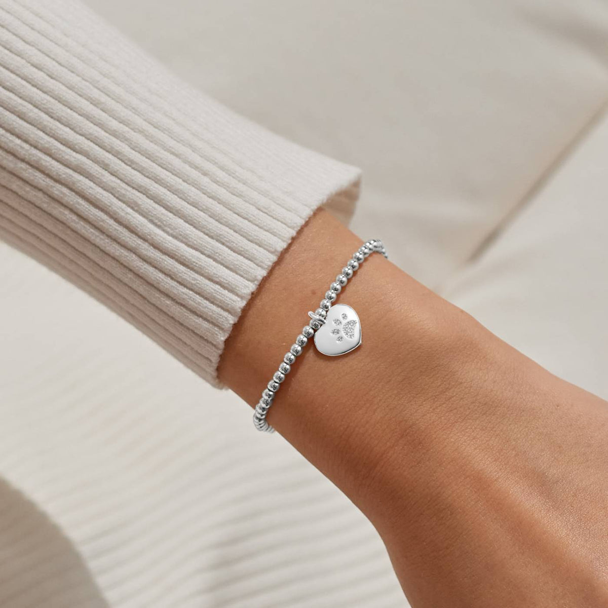 'Pets Leave Pawprints On Our Hearts' Bracelet