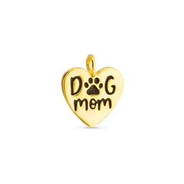 Dog Mom Heart Charm