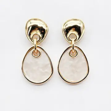 Duo Teardrop Dangle Earrings