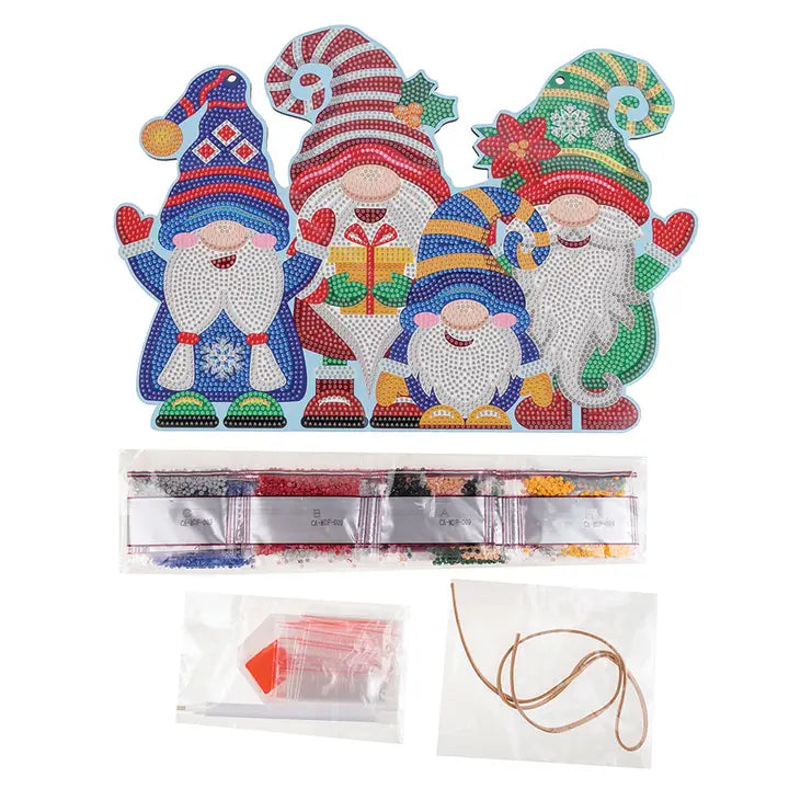 Crystal Art Deco Kit: Hanging Gnomes