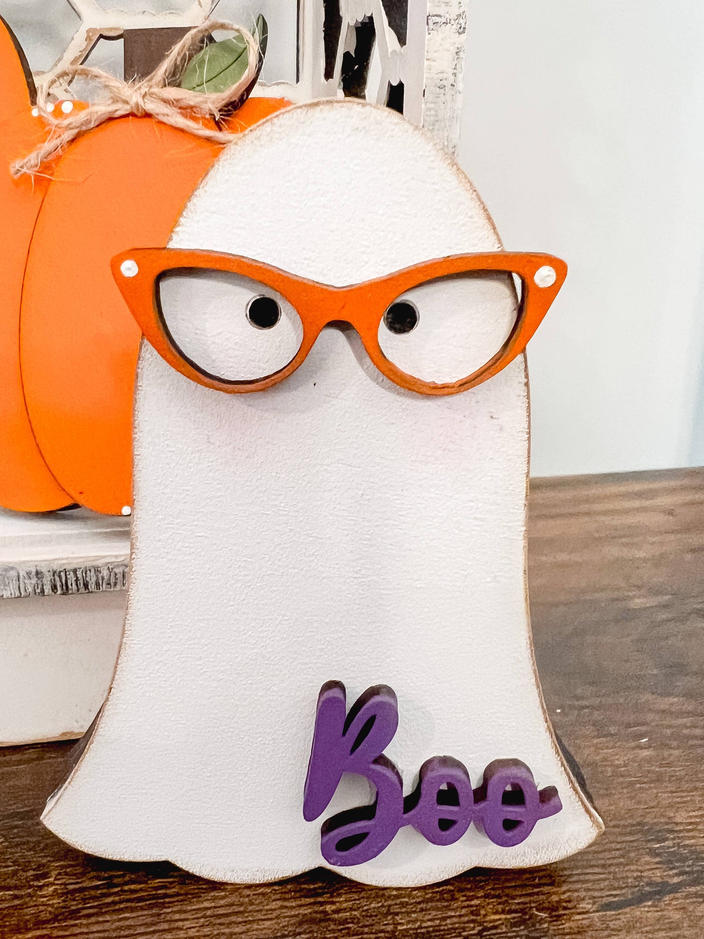 Chunky Nerdy Ghosts | Halloween Shelf Sitter Decor