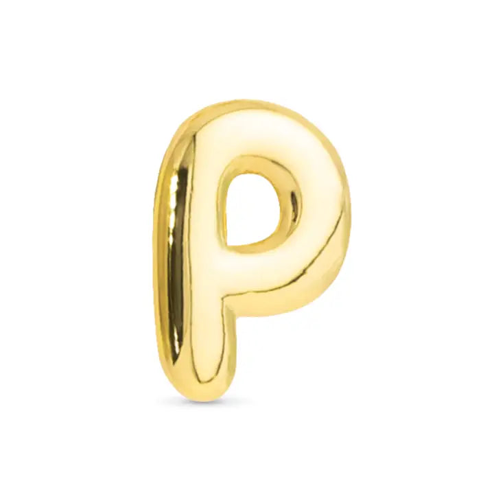 Initial Necklace Charm - Gold