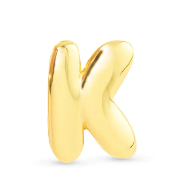 Initial Necklace Charm - Gold