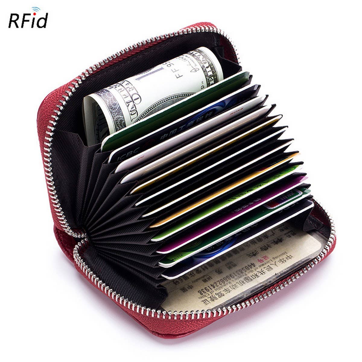 MULTI-FUNCTIONAL ANTI-THEFT BRUSH MAGNETIC CARD HOLDER