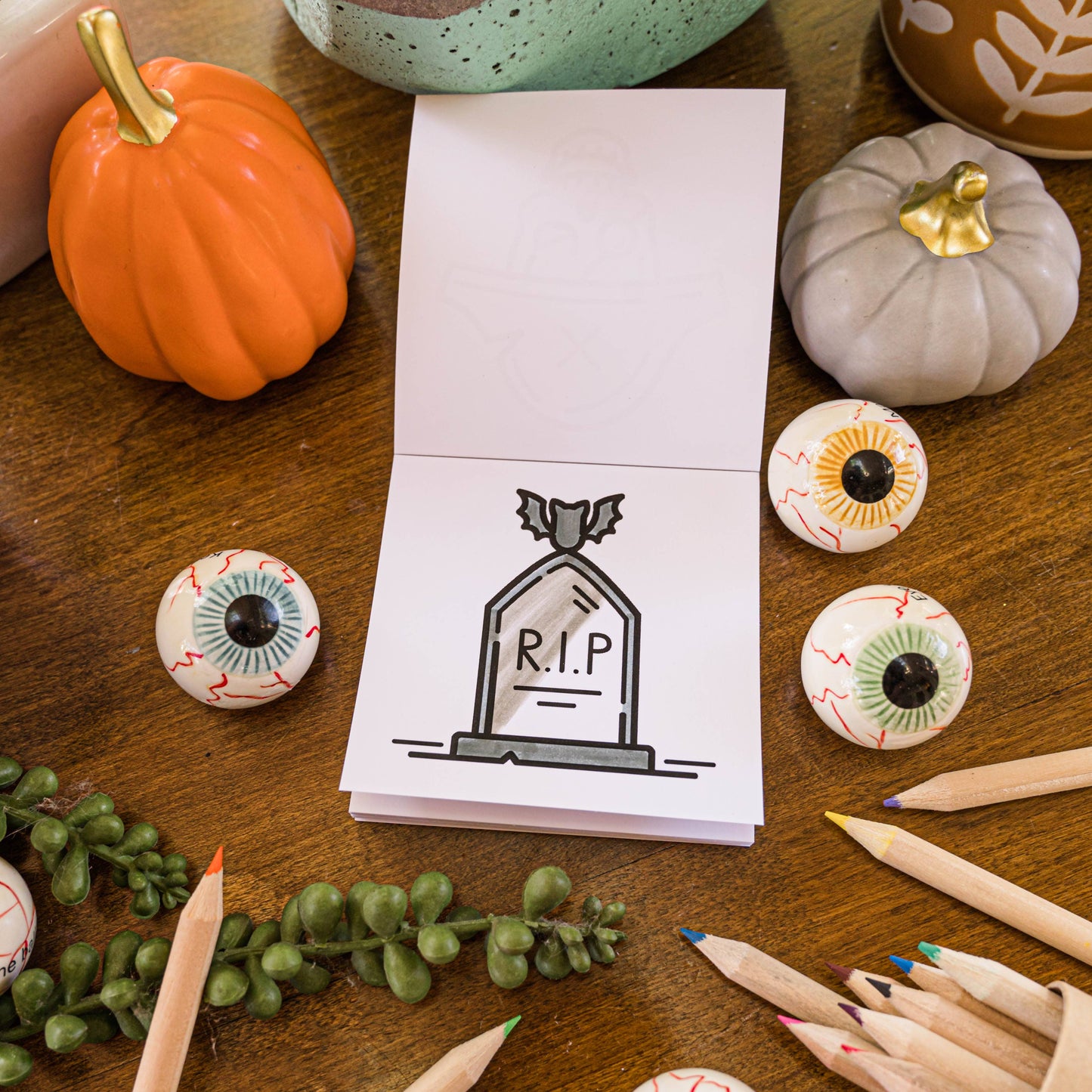 Halloween Mini Coloring Book