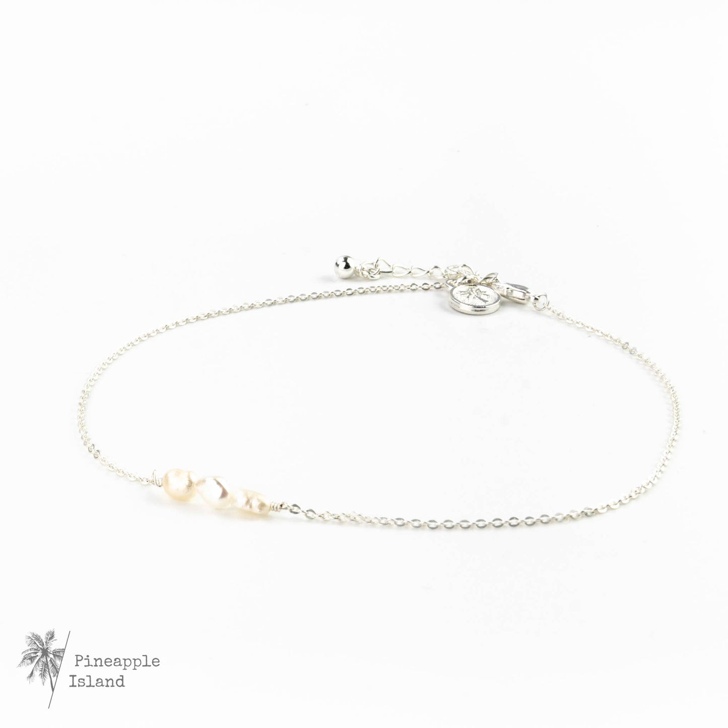 White Sand Stone Anklet, Gemstone, by Pineapple Island