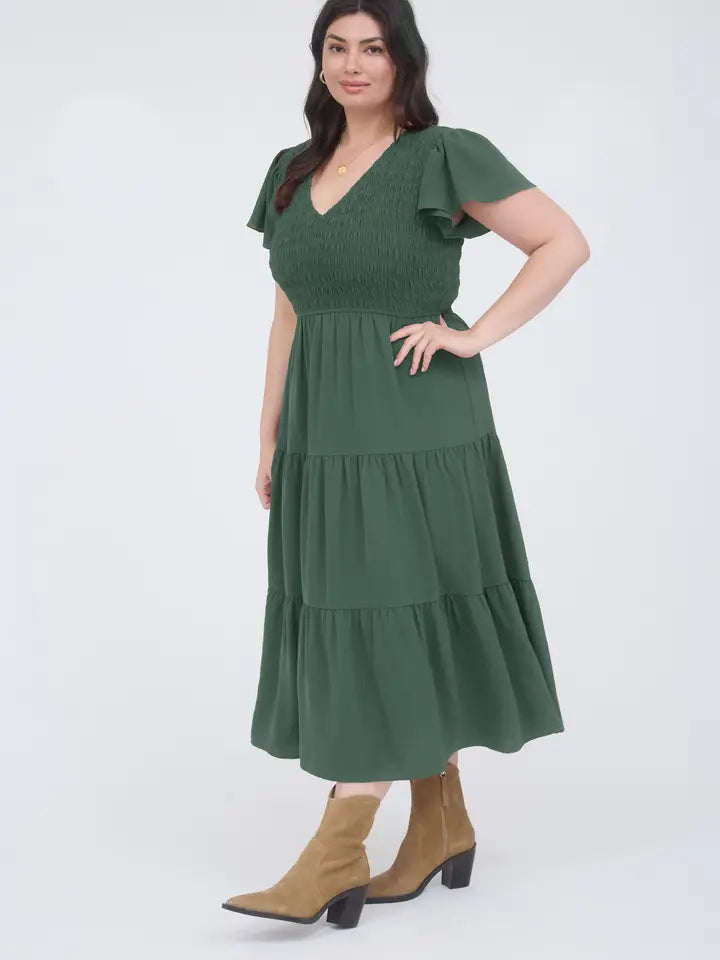 Woodland Willow Midi Dress