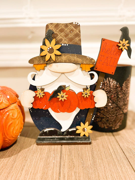 Scarecrow Gnome | Fall Gnome Decor