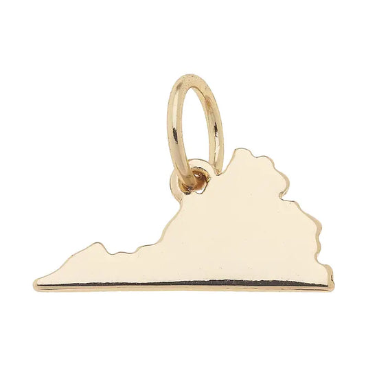 Virginia Shaped State Charm
