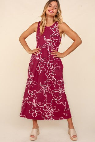 Babydoll Fit & Flare Maxi Dress