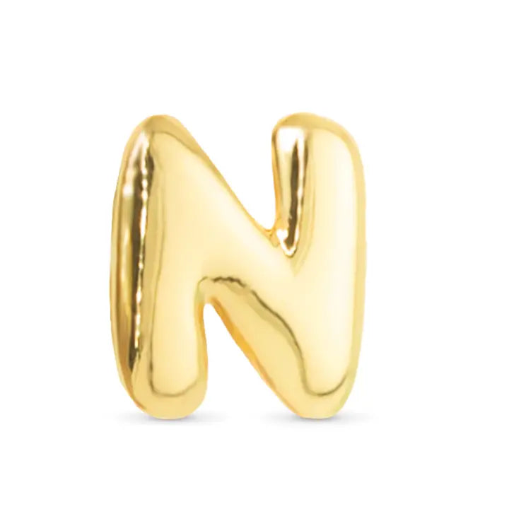 Initial Necklace Charm - Gold