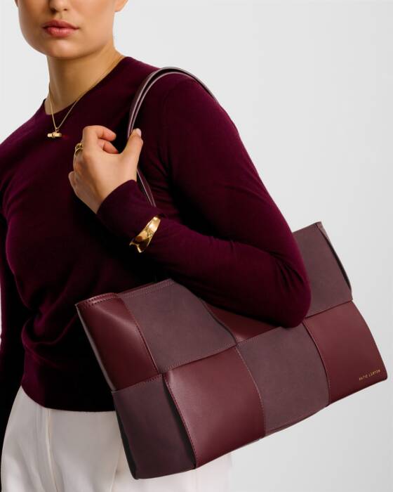 Katie Loxton Taya Hand Woven Suedette Tote Bag