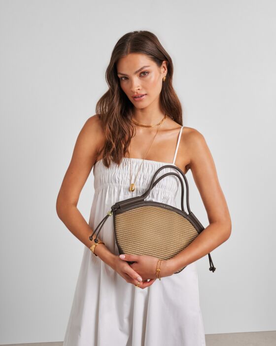 Katie Loxton Florence Mini Raffia Tote Bag