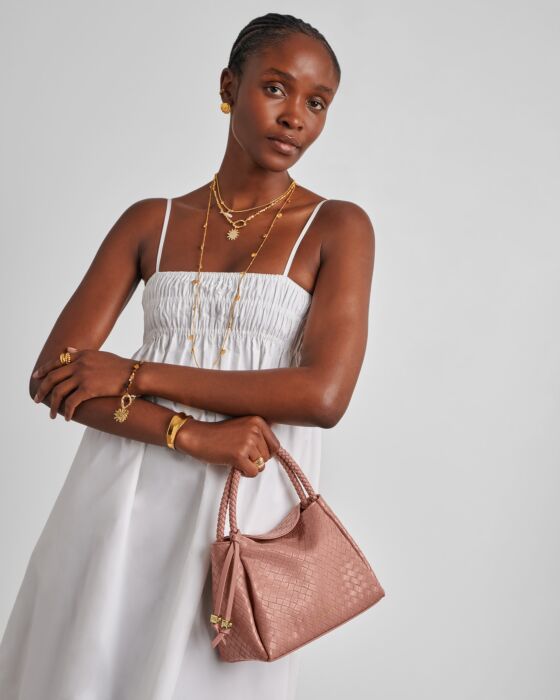 Katie Loxton Nova Woven Texture Top Handle Bag