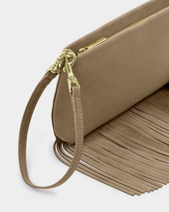 Katie Loxton Cali Suedette Fringe Small Shoulder Bag