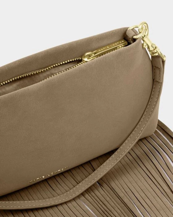 Katie Loxton Cali Suedette Fringe Small Shoulder Bag