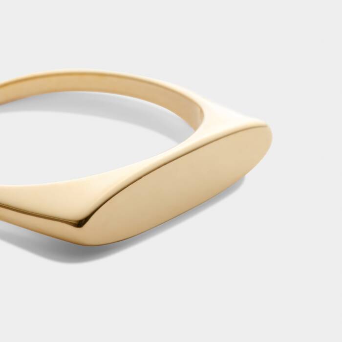 Signet Waterproof Gold Ring